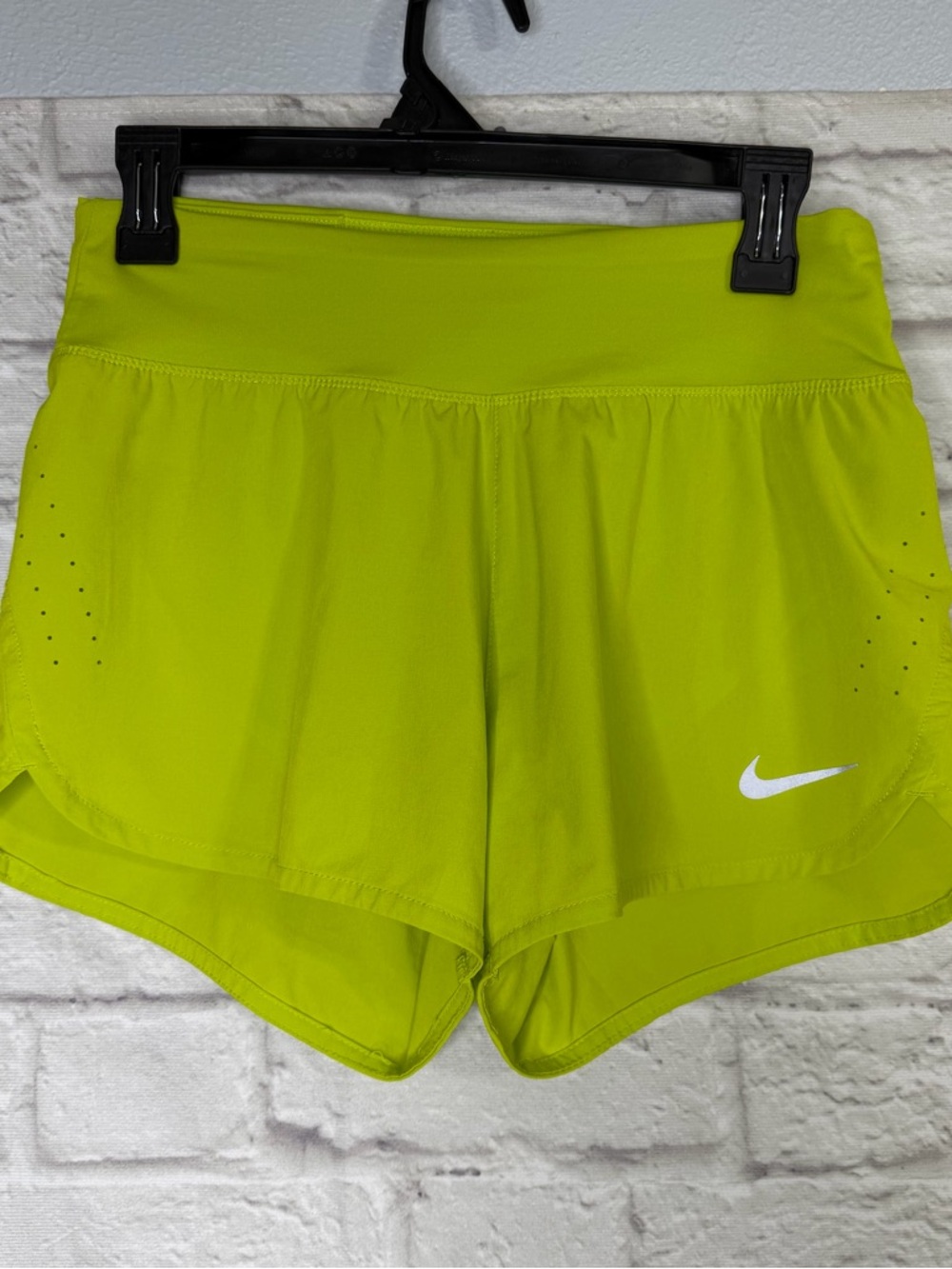 Nike Women's Bright Lime Running Shorts - Size: S